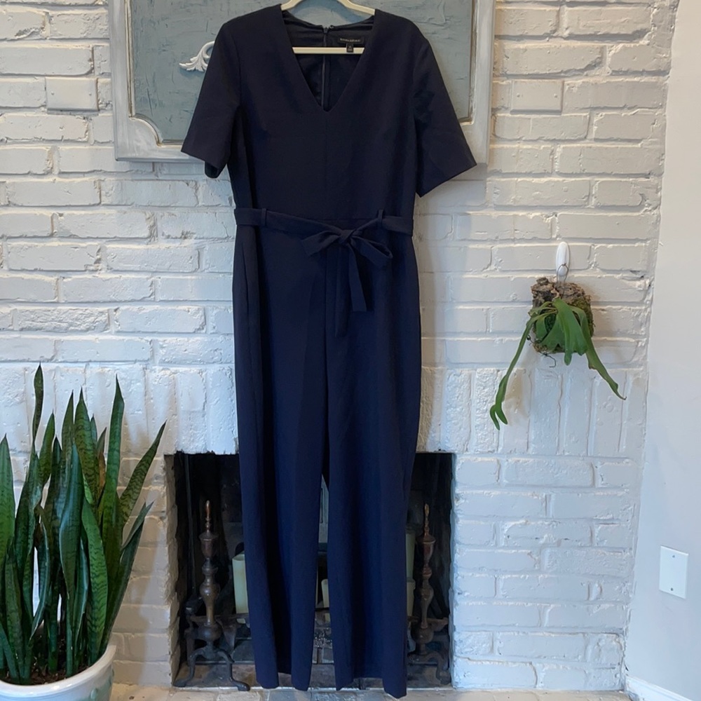 Banana Republic Navy Jumpsuit Short Sleeves, 14